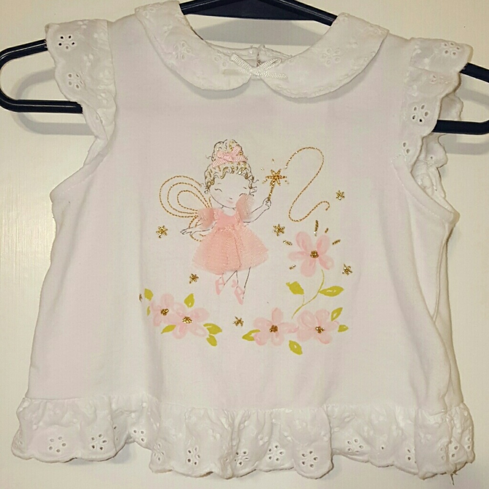 Piper & Posie 3-6mo Ruffled Fairy Top